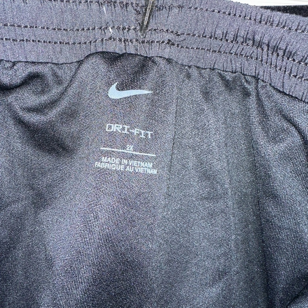 Nike Women's Athletic Shorts in Black and Orange - Picture 5 of 5